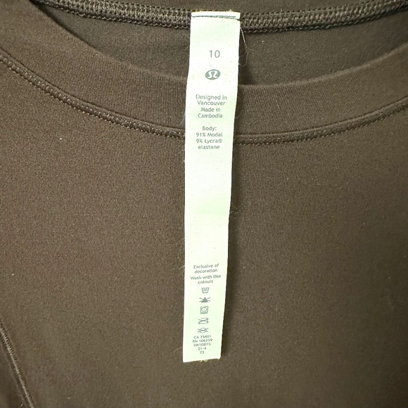 Maroon Lululemon Tank Top Size 10 - Picture 2 of 5